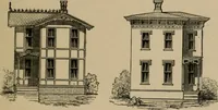 An illustration from Home building. A reliable book of facts, relative to building, living, materials, costs, at about 400 places from New York to San Francisco. Containing 42 plates and 45 original designs of buildings .. (1877)