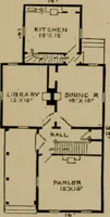 An illustration from Home building. A reliable book of facts, relative to building, living, materials, costs, at about 400 places from New York to San Francisco. Containing 42 plates and 45 original designs of buildings .. (1877)
