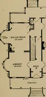 An illustration from Home building. A reliable book of facts, relative to building, living, materials, costs, at about 400 places from New York to San Francisco. Containing 42 plates and 45 original designs of buildings .. (1877)