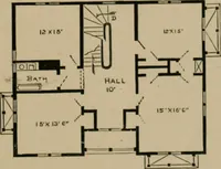 An illustration from Home building. A reliable book of facts, relative to building, living, materials, costs, at about 400 places from New York to San Francisco. Containing 42 plates and 45 original designs of buildings .. (1877)