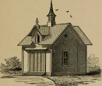 An illustration from Home building. A reliable book of facts, relative to building, living, materials, costs, at about 400 places from New York to San Francisco. Containing 42 plates and 45 original designs of buildings .. (1877)
