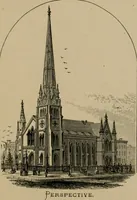 An illustration from Home building. A reliable book of facts, relative to building, living, materials, costs, at about 400 places from New York to San Francisco. Containing 42 plates and 45 original designs of buildings .. (1877)