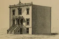 An illustration from Home building. A reliable book of facts, relative to building, living, materials, costs, at about 400 places from New York to San Francisco. Containing 42 plates and 45 original designs of buildings .. (1877)