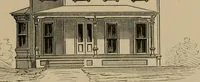 An illustration from Home building. A reliable book of facts, relative to building, living, materials, costs, at about 400 places from New York to San Francisco. Containing 42 plates and 45 original designs of buildings .. (1877)