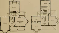 An illustration from Home building. A reliable book of facts, relative to building, living, materials, costs, at about 400 places from New York to San Francisco. Containing 42 plates and 45 original designs of buildings .. (1877)