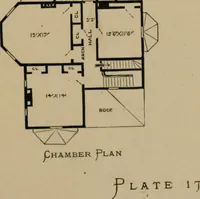 An illustration from Home building. A reliable book of facts, relative to building, living, materials, costs, at about 400 places from New York to San Francisco. Containing 42 plates and 45 original designs of buildings .. (1877)