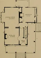 An illustration from Home building. A reliable book of facts, relative to building, living, materials, costs, at about 400 places from New York to San Francisco. Containing 42 plates and 45 original designs of buildings .. (1877)
