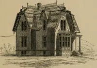 An illustration from Home building. A reliable book of facts, relative to building, living, materials, costs, at about 400 places from New York to San Francisco. Containing 42 plates and 45 original designs of buildings .. (1877)