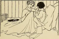 An illustration from The home and the family; an elementary textbook of home making (1917)