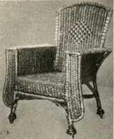 An illustration from Home furnishing; facts and figures about furniture, carpets and rugs, lamps and lighting fixtures, wall papers, window shades and draperies, tapestries, etc. (1913)