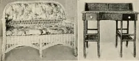 An illustration from Home furnishing; facts and figures about furniture, carpets and rugs, lamps and lighting fixtures, wall papers, window shades and draperies, tapestries, etc. (1913)
