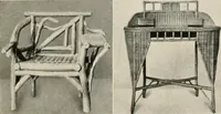 An illustration from Home furnishing; facts and figures about furniture, carpets and rugs, lamps and lighting fixtures, wall papers, window shades and draperies, tapestries, etc. (1913)