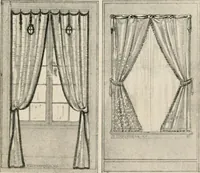 An illustration from Home furnishing; facts and figures about furniture, carpets and rugs, lamps and lighting fixtures, wall papers, window shades and draperies, tapestries, etc. (1913)
