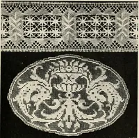 An illustration from Home furnishing; facts and figures about furniture, carpets and rugs, lamps and lighting fixtures, wall papers, window shades and draperies, tapestries, etc. (1913)
