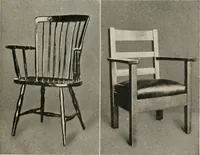 An illustration from Home furnishing; facts and figures about furniture, carpets and rugs, lamps and lighting fixtures, wall papers, window shades and draperies, tapestries, etc. (1913)
