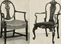 An illustration from Home furnishing; facts and figures about furniture, carpets and rugs, lamps and lighting fixtures, wall papers, window shades and draperies, tapestries, etc. (1913)