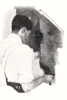An illustration from The home painting manual: a complete handbook on home painting and decorating, full information about paints and varnishes and their application … (1922)