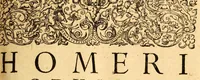 An illustration from Homeri quæ extant omnia : Ilias, Odyssea, Batrachomyomachia, Hymni, poematia aliquot cum Latina versione omnium quæ circumferuntur emendatiss. aliquot locis iam castigatiore. Perpetuis item iustisque in Iliada simul & Odysseam Io. Spondani Mauleonensis commentariis. Pindari quinetiam Thebani Epitome Iliados Latinis versib. & Daretis Phrygij de bello Troiane libri, à Corn. Nepote eleganter Latino versi carmine. Indices Homeri textus & commentariorum locupletissimi (1606)