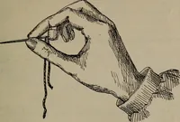 An illustration from Home and school sewing (1901)