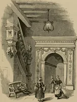 An illustration from Homes, haunts, and works of Rubens, Vandyke, Rembrandt, and Cuyp; the Dutch genre-painters; Michael Angelo and Raffaelle. Being a series of art-rambles in Belgium, Holland and Italy (1872)