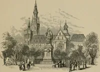 An illustration from Homes, haunts, and works of Rubens, Vandyke, Rembrandt, and Cuyp; the Dutch genre-painters; Michael Angelo and Raffaelle. Being a series of art-rambles in Belgium, Holland and Italy (1872)