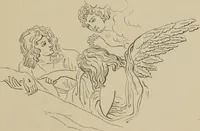 An illustration from Homes, haunts, and works of Rubens, Vandyke, Rembrandt, and Cuyp; the Dutch genre-painters; Michael Angelo and Raffaelle. Being a series of art-rambles in Belgium, Holland and Italy (1872)