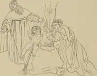 An illustration from Homes, haunts, and works of Rubens, Vandyke, Rembrandt, and Cuyp; the Dutch genre-painters; Michael Angelo and Raffaelle. Being a series of art-rambles in Belgium, Holland and Italy (1872)