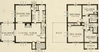 An illustration from Homes of moderate size; a collection of photographs and plans of modern suburban and country homes, following the colonial, Italian and English architectural styles, and arranged accordingly (1921)