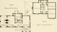 An illustration from Homes of moderate size; a collection of photographs and plans of modern suburban and country homes, following the colonial, Italian and English architectural styles, and arranged accordingly (1921)