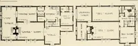 An illustration from Homes of moderate size; a collection of photographs and plans of modern suburban and country homes, following the colonial, Italian and English architectural styles, and arranged accordingly (1921)