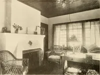 An illustration from Homes of moderate size; a collection of photographs and plans of modern suburban and country homes, following the colonial, Italian and English architectural styles, and arranged accordingly (1921)
