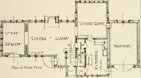 An illustration from Homes of moderate size; a collection of photographs and plans of modern suburban and country homes, following the colonial, Italian and English architectural styles, and arranged accordingly (1921)
