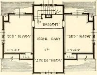 An illustration from Homes of moderate size; a collection of photographs and plans of modern suburban and country homes, following the colonial, Italian and English architectural styles, and arranged accordingly (1921)