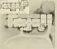 An illustration from Homes of moderate size; a collection of photographs and plans of modern suburban and country homes, following the colonial, Italian and English architectural styles, and arranged accordingly (1921)