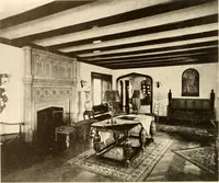 An illustration from Homes of moderate size; a collection of photographs and plans of modern suburban and country homes, following the colonial, Italian and English architectural styles, and arranged accordingly (1921)