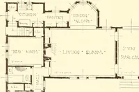 An illustration from Homes of moderate size; a collection of photographs and plans of modern suburban and country homes, following the colonial, Italian and English architectural styles, and arranged accordingly (1921)
