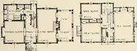 An illustration from Homes of moderate size; a collection of photographs and plans of modern suburban and country homes, following the colonial, Italian and English architectural styles, and arranged accordingly (1921)