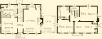 An illustration from Homes of moderate size; a collection of photographs and plans of modern suburban and country homes, following the colonial, Italian and English architectural styles, and arranged accordingly (1921)