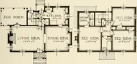 Picture 33 of 162 from Homes of moderate size; a collection of photographs and plans of modern suburban and country homes, following the colonial, Italian and English architectural styles, and arranged accordingly (1921), leaf 44