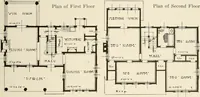 Picture 54 of 162 from Homes of moderate size; a collection of photographs and plans of modern suburban and country homes, following the colonial, Italian and English architectural styles, and arranged accordingly (1921), leaf 62