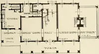 An illustration from Homes of moderate size; a collection of photographs and plans of modern suburban and country homes, following the colonial, Italian and English architectural styles, and arranged accordingly (1921)