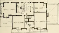 An illustration from Homes of moderate size; a collection of photographs and plans of modern suburban and country homes, following the colonial, Italian and English architectural styles, and arranged accordingly (1921)