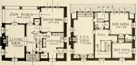 Picture 67 of 162 from Homes of moderate size; a collection of photographs and plans of modern suburban and country homes, following the colonial, Italian and English architectural styles, and arranged accordingly (1921), leaf 72