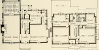 An illustration from Homes of moderate size; a collection of photographs and plans of modern suburban and country homes, following the colonial, Italian and English architectural styles, and arranged accordingly (1921)