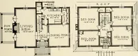 An illustration from Homes of moderate size; a collection of photographs and plans of modern suburban and country homes, following the colonial, Italian and English architectural styles, and arranged accordingly (1921)