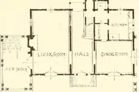 An illustration from Homes of moderate size; a collection of photographs and plans of modern suburban and country homes, following the colonial, Italian and English architectural styles, and arranged accordingly (1921)