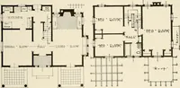 An illustration from Homes of moderate size; a collection of photographs and plans of modern suburban and country homes, following the colonial, Italian and English architectural styles, and arranged accordingly (1921)