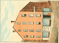 An illustration from Homes of our forefathers in Boston. Old England and Boston, New England (1889)