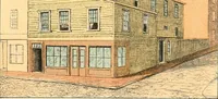 An illustration from Homes of our forefathers in Boston. Old England and Boston, New England (1889)