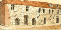 An illustration from Homes of our forefathers in Boston. Old England and Boston, New England (1889)